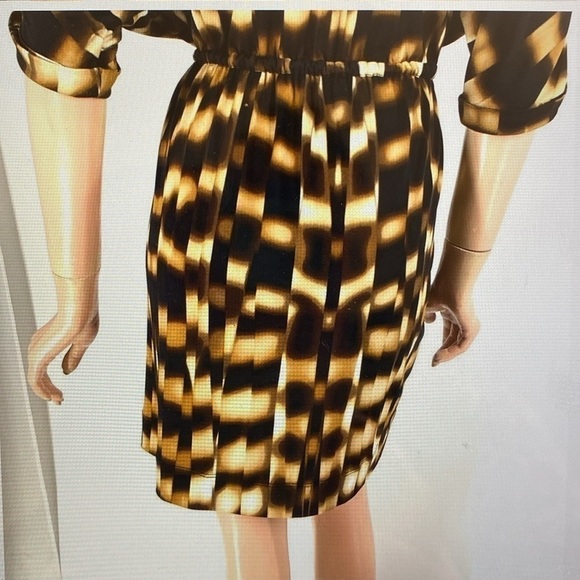 Calvin Klein Dress Womens 4 pull over Office Career Travel animal print slinky - Picture 6 of 12